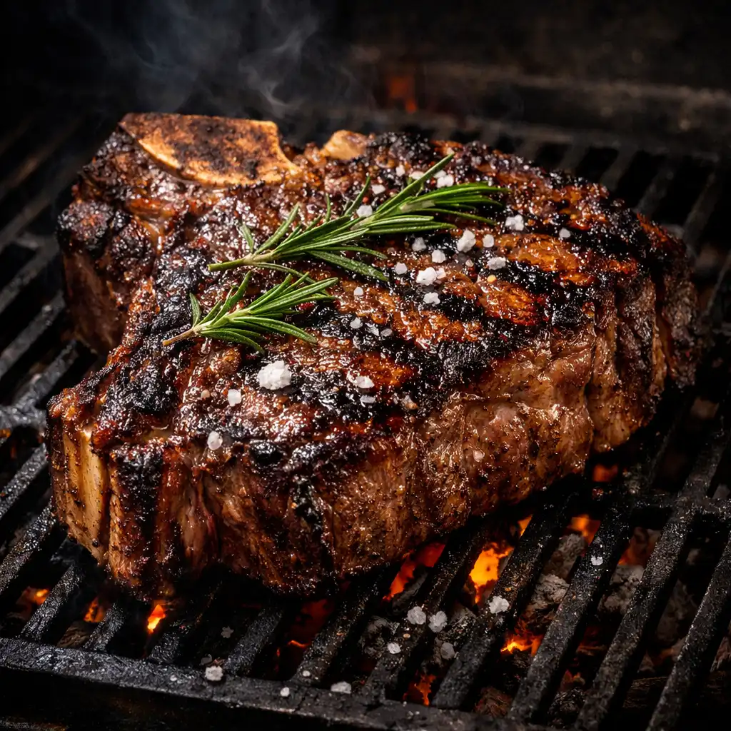 Bistecca alla Fiorentina na ruszcie z rozmarynem